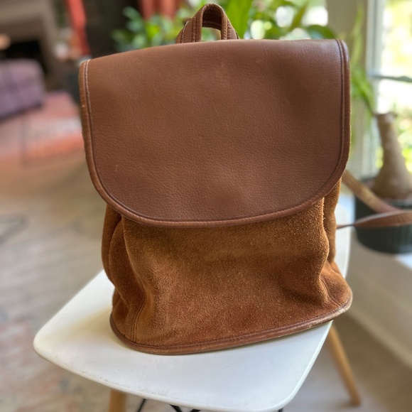 Coach Vintage Convertible Backpack Leather & Suede - Picture 1 of 16